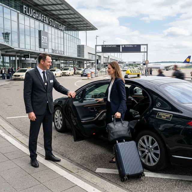 flughafentransfer stuttgart airportshuttle - taxi zum stuttgarter flughafen